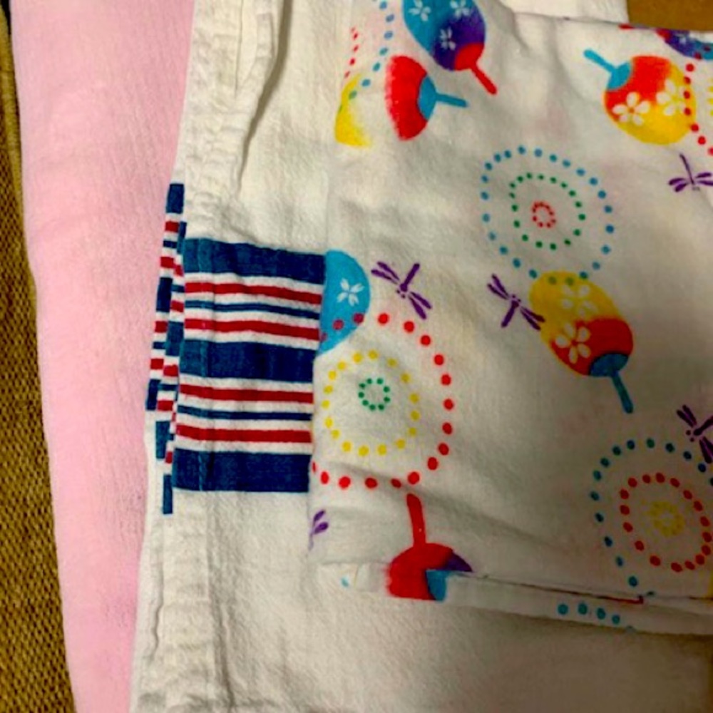 💥✨ 5 for $15 Lot of 3 receiving blankets